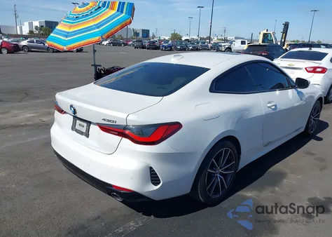 2022 BMW 430I xDrive из США, поврежденный, VIN WBA73AP03NCH61029